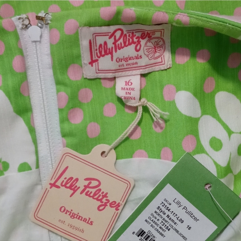 🆕️ 🦀RARE Lilly Pulitzer Originals🦀 - Worth Shift Dress - Picture 3 of 16